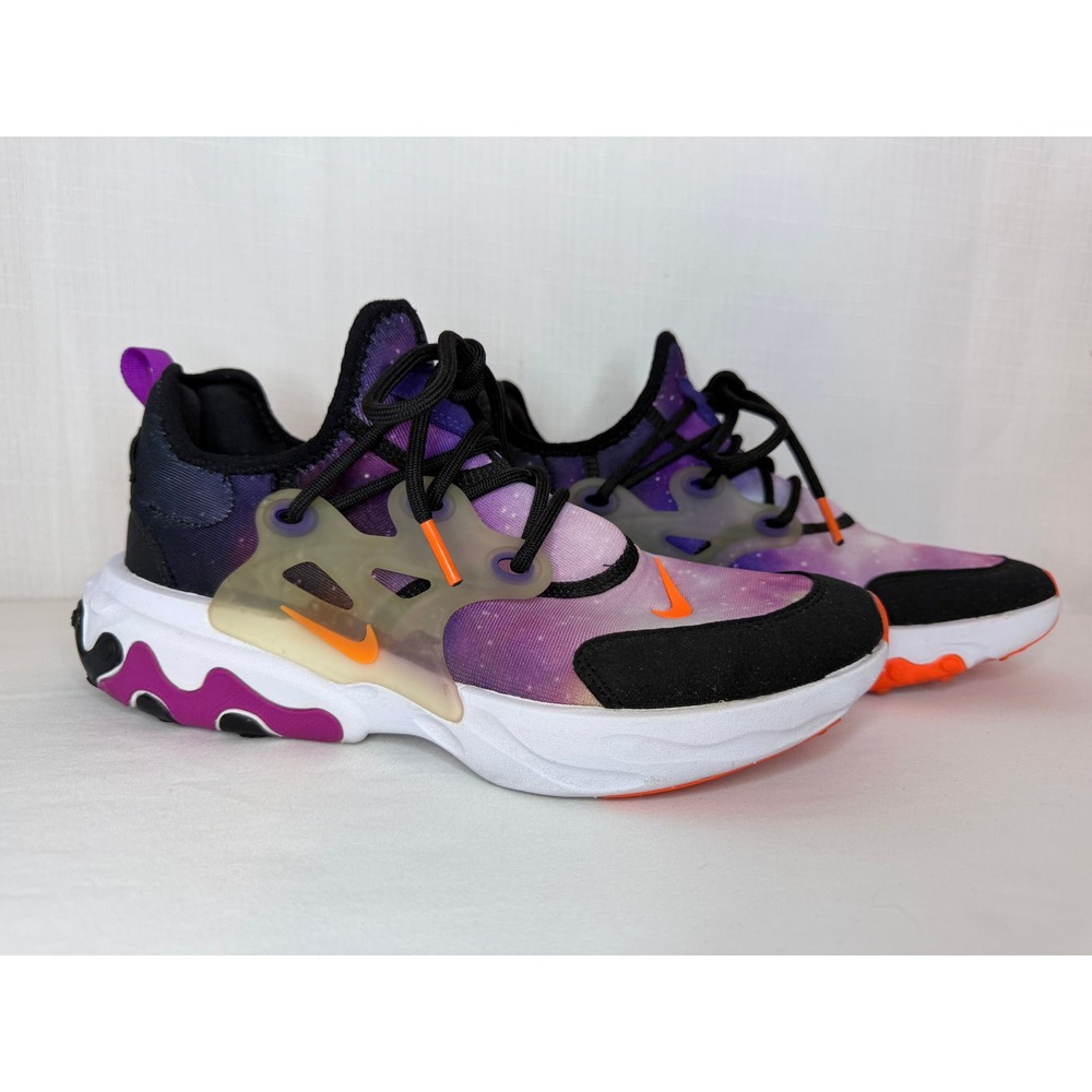 Nike React Presto Galaxy Big Bang Purple Orange Mens 7 Womens 8.5 CN7664-500